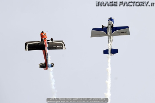 2019-10-12 Linate Airshow 00951 RV8 Team - Van Grunsven RV8
